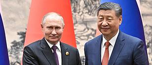 Wladimir Putin bei seinem Treffen mit Xi Jinping