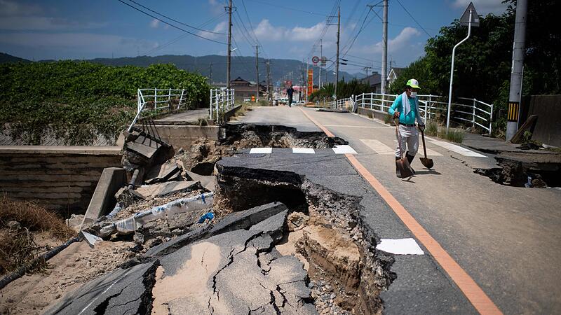 Unwetter in Japan: Bilder der Verwüstung