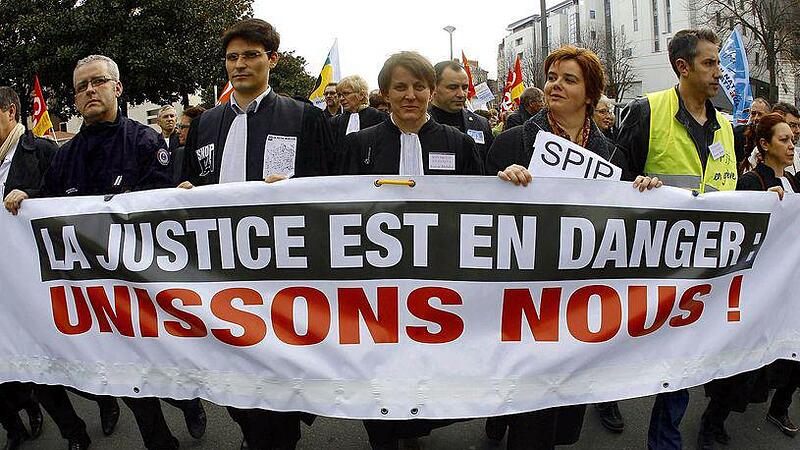 Frankreichs Richter und Staatsanwälte in Rage