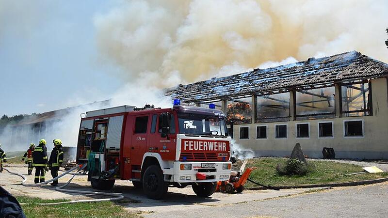 Großbrand: 200 Feuerwehrleute im Einsatz