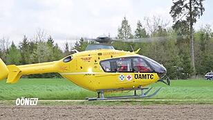 Hubschraubereinsatz bei Verkehrsunfall