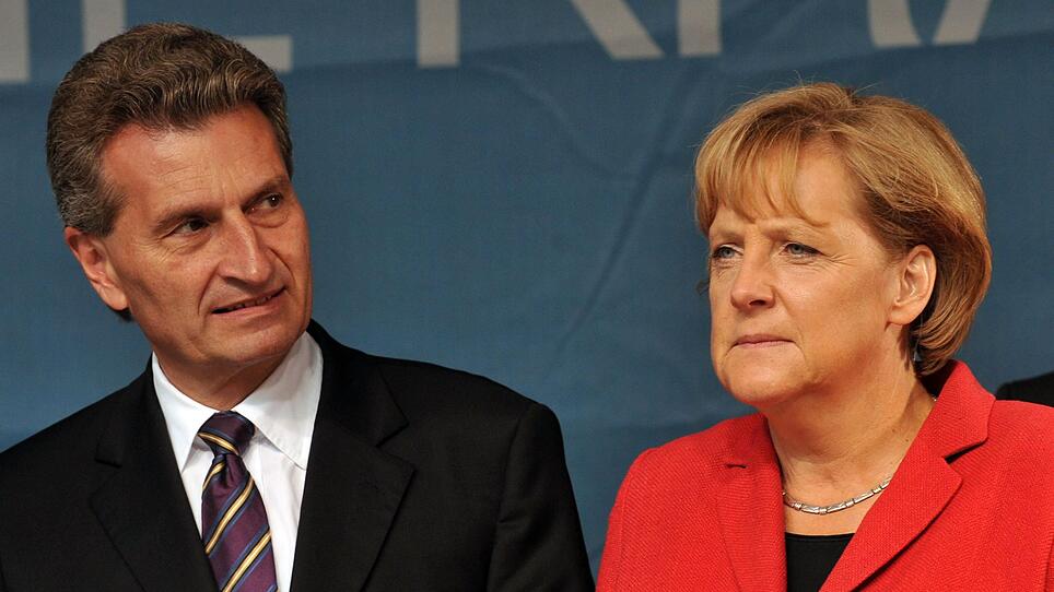 Oettinger: "Merkel ist eine lahme Ente"