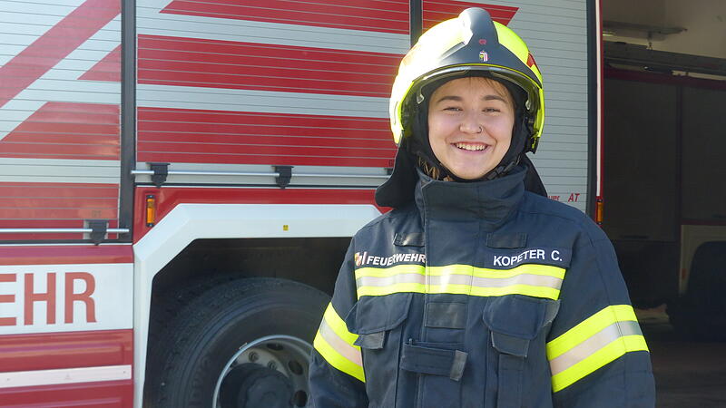 Celine Kopeter, Powerfrau bei der Feuerwehr