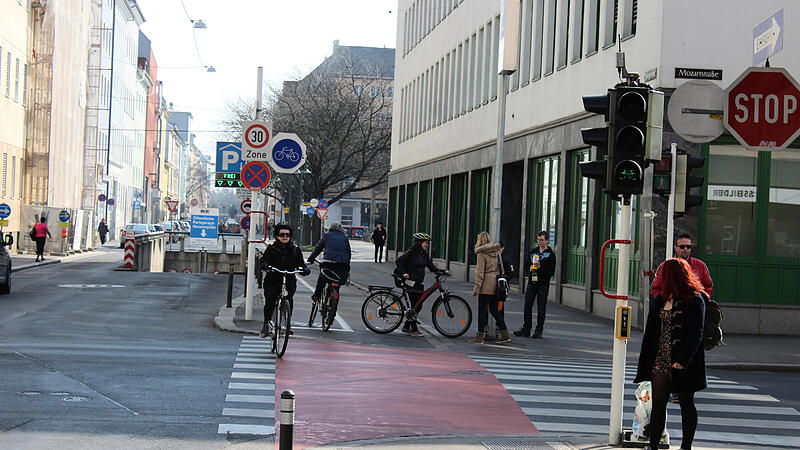 Radfahrer in Linz