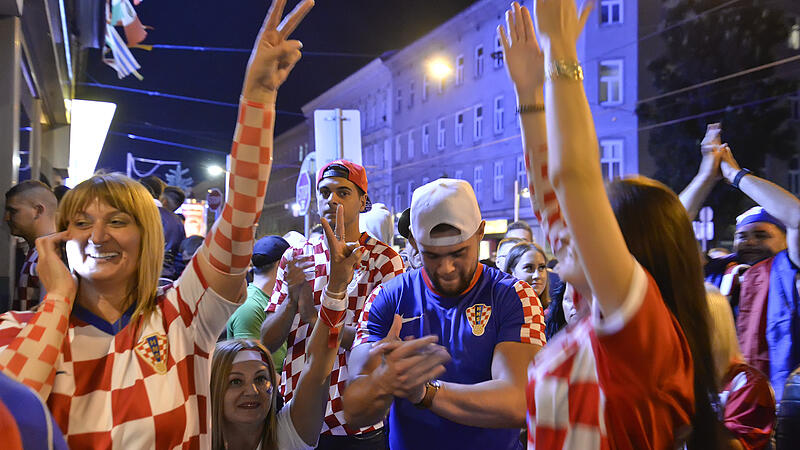 Kroatien-Fans halten Exekutive auf Trab