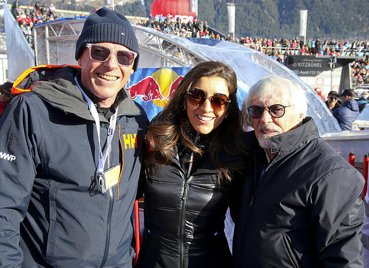 Prominente Ski-Fans in Kitzbühel