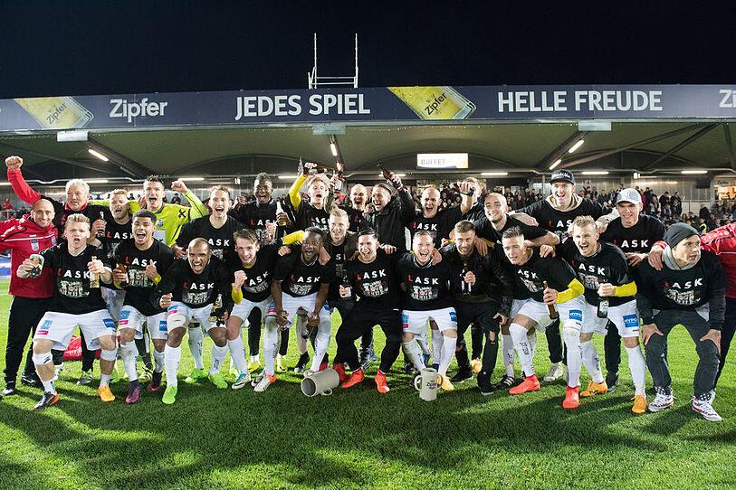 LASK feiert die Rückkehr in die Bundesliga
