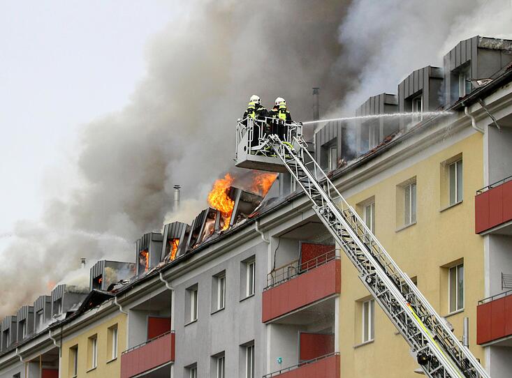 Großbrand in Wien