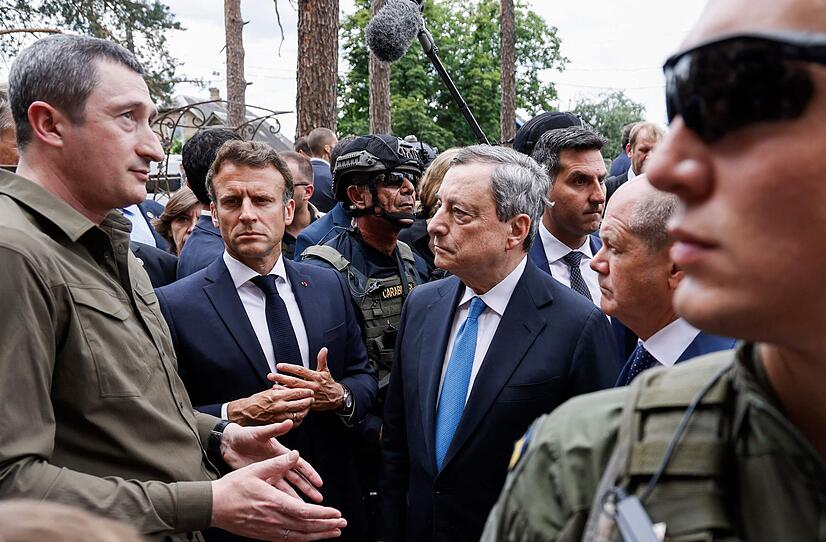 Scholz, Macron und Draghi zu Besuch in der Ukraine