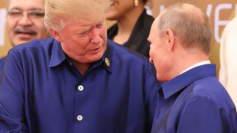 Nur ein kurzer Händedruck mit Wladimir Putin