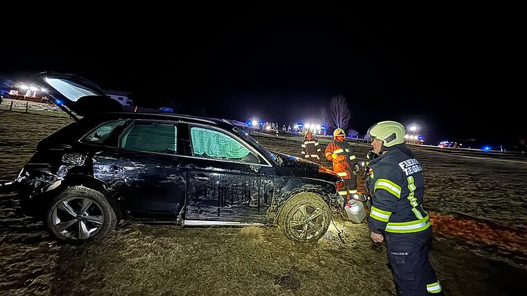 Pkw am Mondseeberg abgestürzt: Schnelle Hilfe dank Auto-Notruf