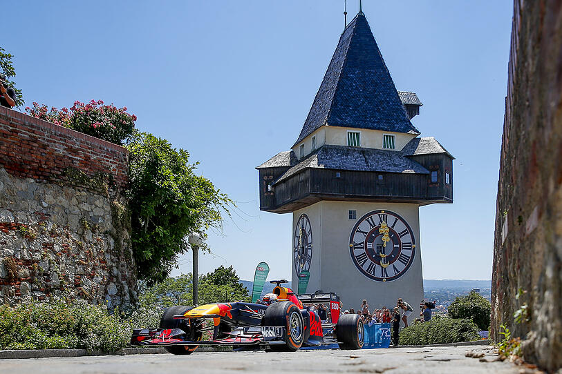 Formel 1 in Österreich: Showrun mit Max Verstappen in Graz