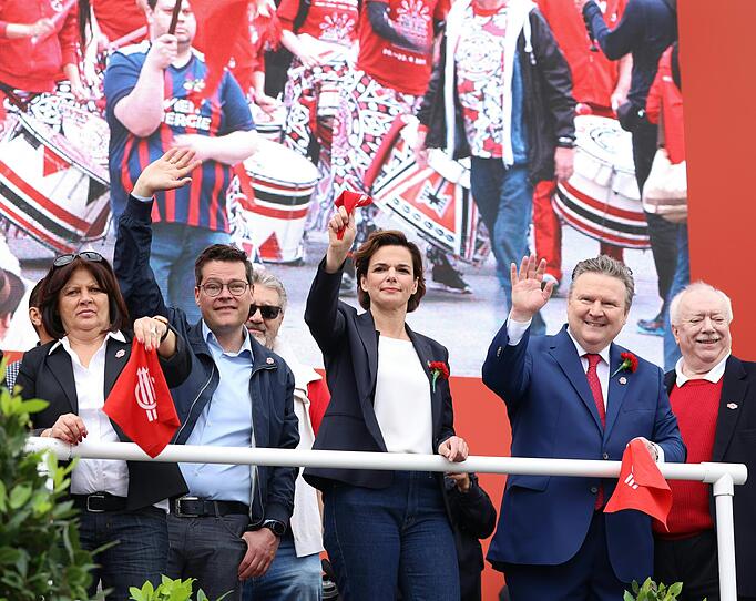 Maiaufmarsch der SPÖ nach zwei Jahren Pause