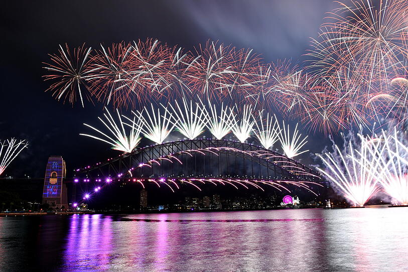 Feuerwerk ohne Zuschauer: Sydney begrüßte das Jahr 2021
