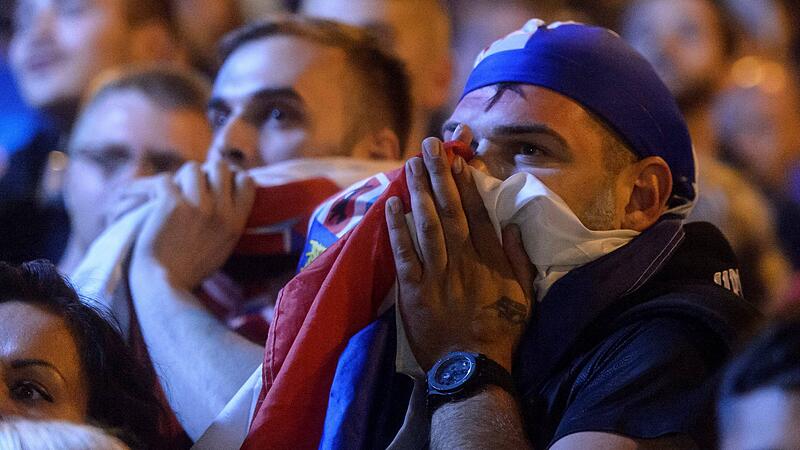 Kroatiens Sieg im Halbfinale: die Emotionen in Bildern