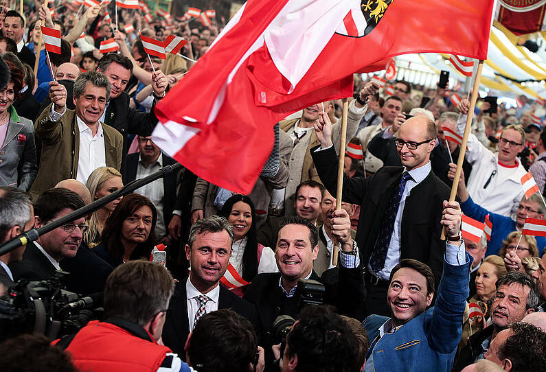 1.Mai Kundgebung der FPÖ in Linz