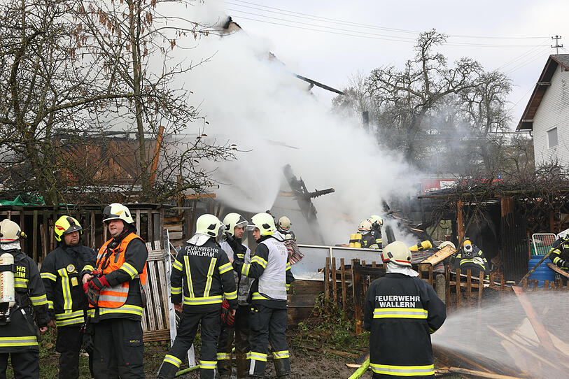 Feuerwehr-Großeinsatz in Wallern an der Trattnach