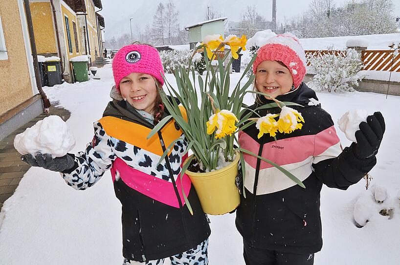 Schnee im April: Die Fotos der OÖN-Leser