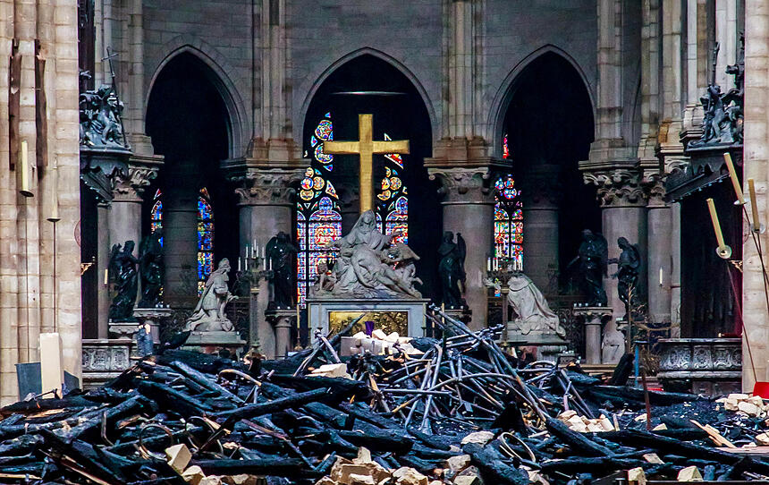 Notre-Dame: Fotos aus dem Inneren der Kathedrale
