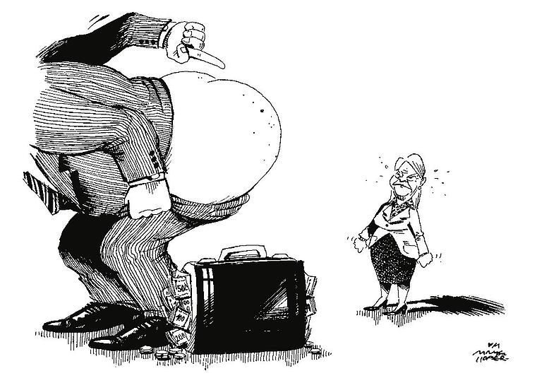 OÖN-Karikatur vom 18. Februar 2020