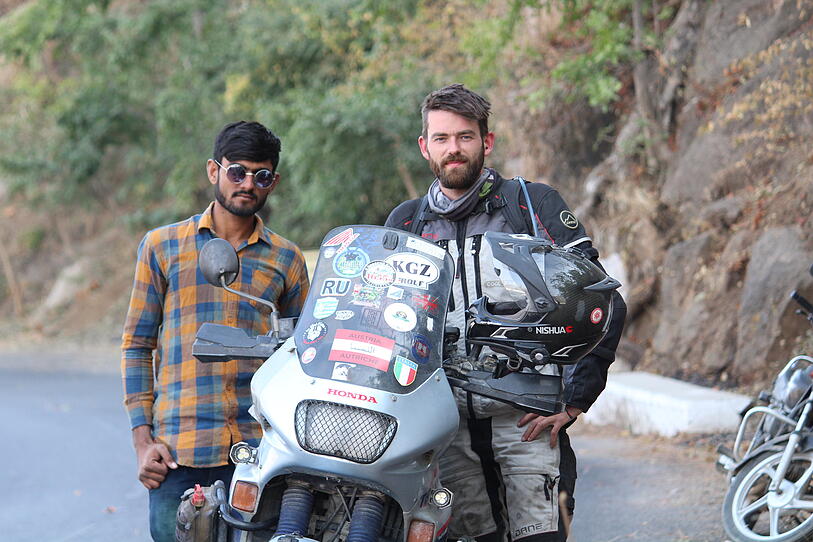 Ein Linzer reiste mit seinem Motorrad quer durch Europa und Asien