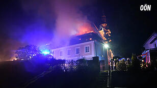 Großbrand im Ortszentrum von Frankenmarkt