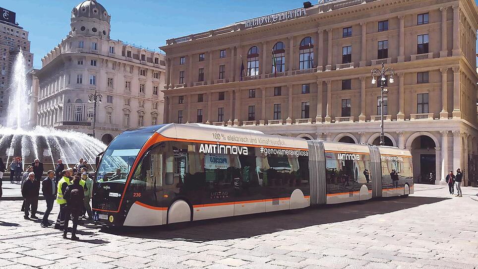 Was macht ein Linzer O-Bus mitten in Genua?
