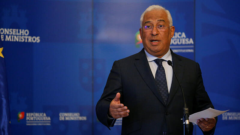 Portugal's Primer Minister Antonio Costa speaks during a news conference at Ajuda palace in Lisbon