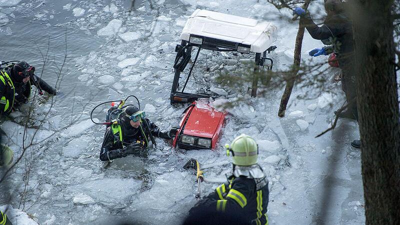 Mit Traktor in eiskalten See gestürzt: Taucher bargen toten Seebauer-Wirt