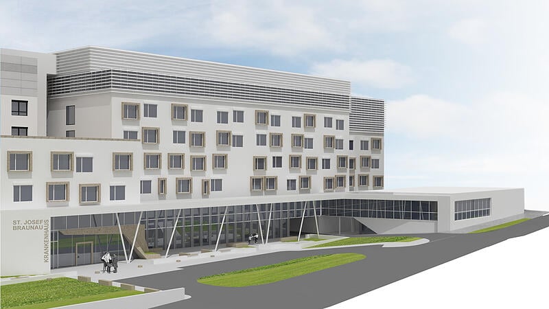 Krankenhaus Braunau: Großbaustelle im Zeitplan