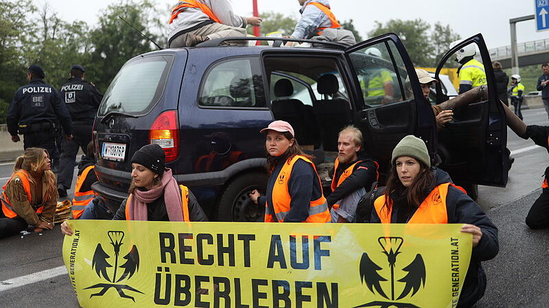 Klimaprotest Letzte Generation Wien