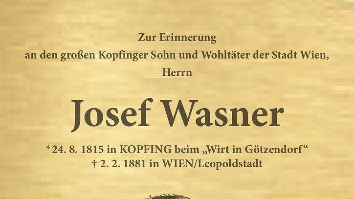 Ein fast vergessener Kopfinger &ndash; Festschrift zum 200. Geburtstag von Josef Wasner