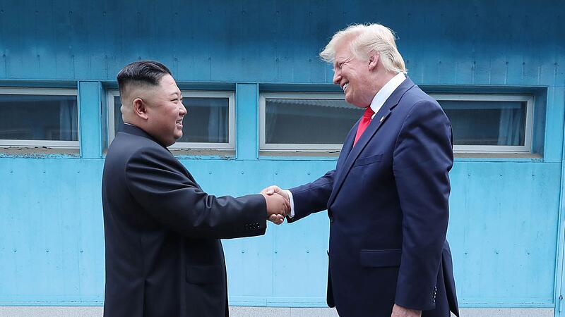Kim Jong-un mit Donald Trump