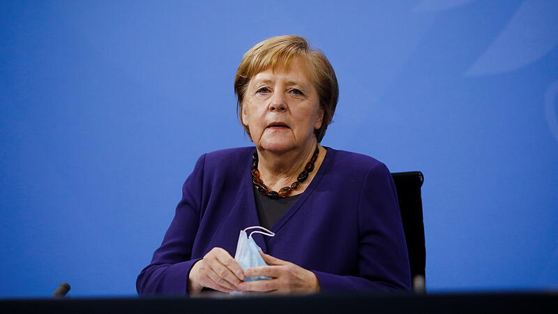 News conference following talks with state leaders at the Chancellery in Berlin