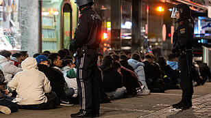 Polizei-Großeinsatz in der Linzer Innenstadt