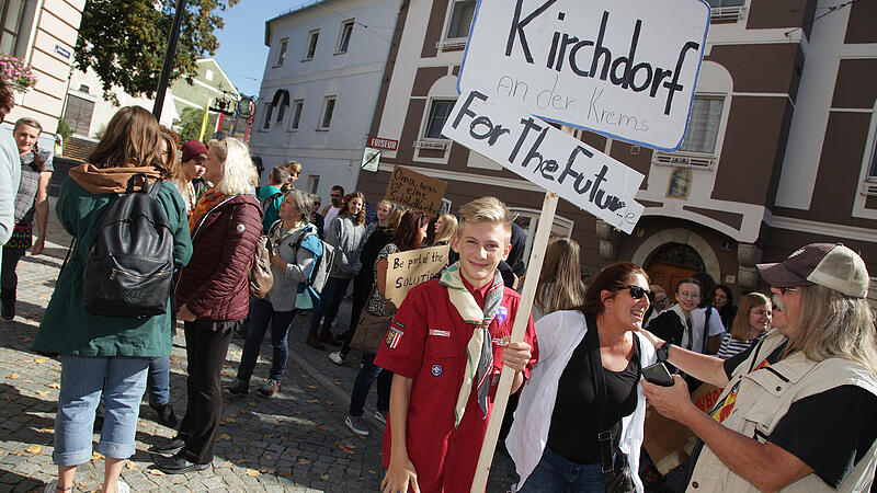 Ein 15-Jähriger lud zu Kirchdorfs erster Klimademo