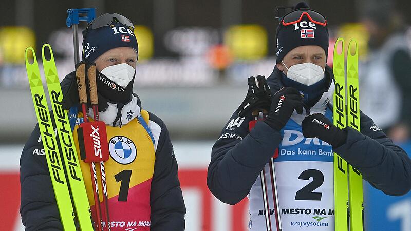 Biathlon: Bö brothers double victory despite positive corona tests