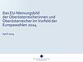 Umfrage: EU-Meinungsbild  der Oberösterreicher