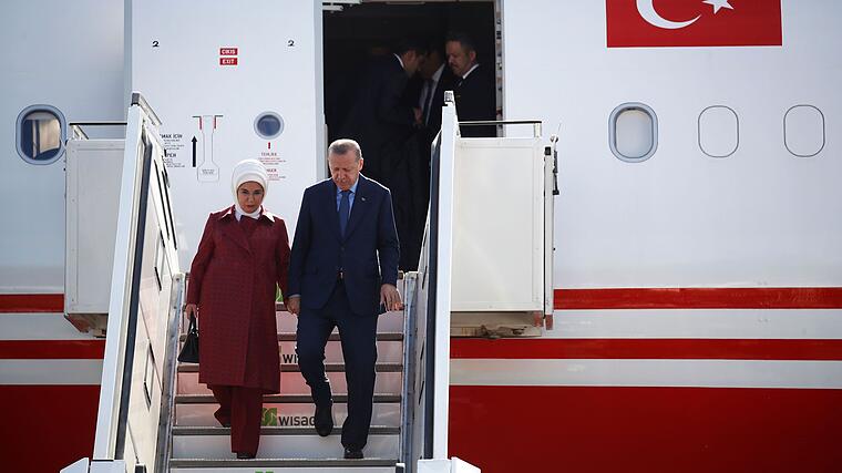 Erdogan zu Staatsbesuch in Deutschland gelandet