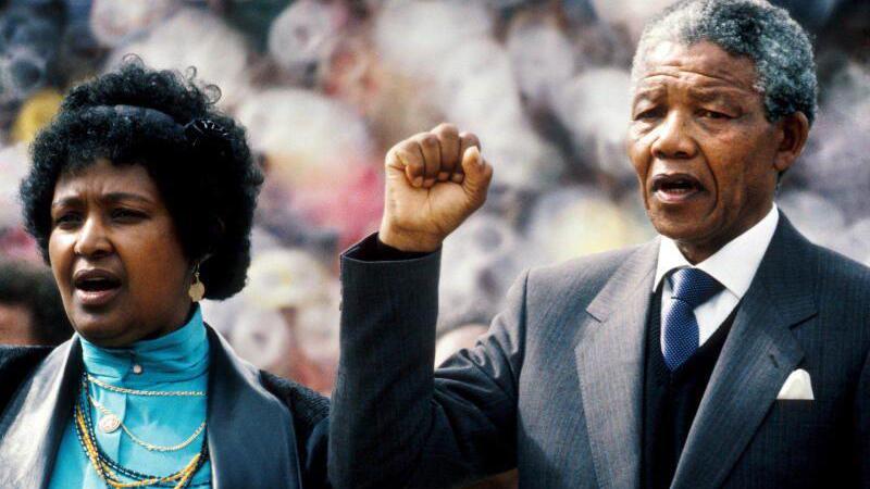 Nelson und Winnie Mandela (1990)