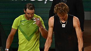 Zverevs schlimme Verletzung trübt Nadals Freude