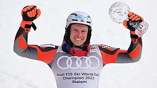 Kristoffersen gewann Slalom-Kugel