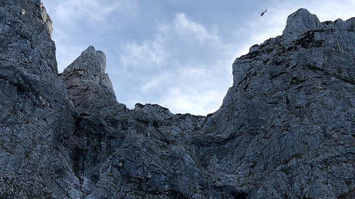 Kletterer wählten Alpin-Notruf für Wegbeschreibung aus Hubschrauber