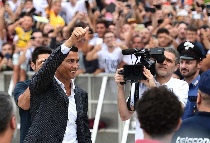 Ronaldo in Turin angekommen