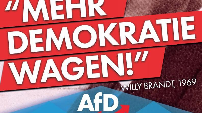 AfD in Ostdeutschland unangefochten auf Platz eins