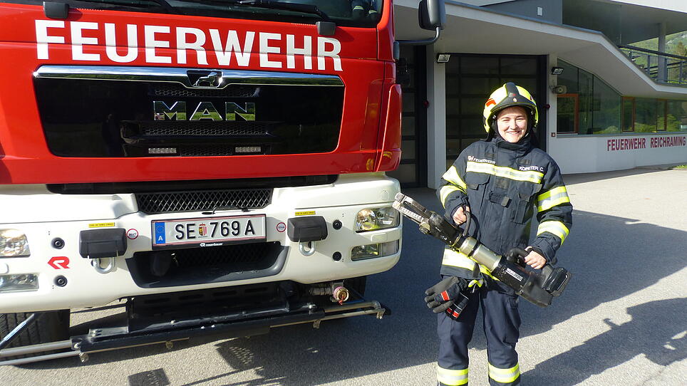 Celine Kopeter, Powerfrau bei der Feuerwehr