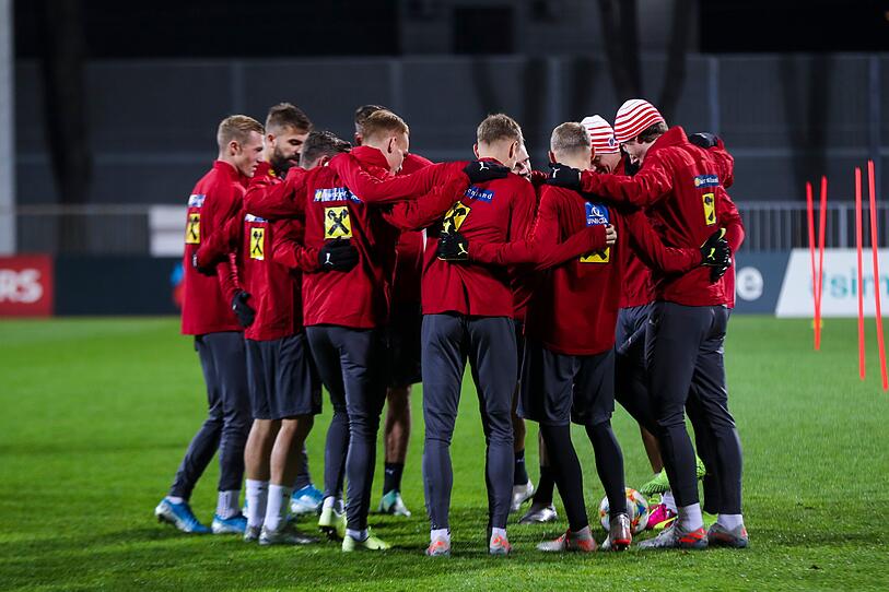 Abschlusstraining des ÖFB-Teams vor dem Lettland-Spiel