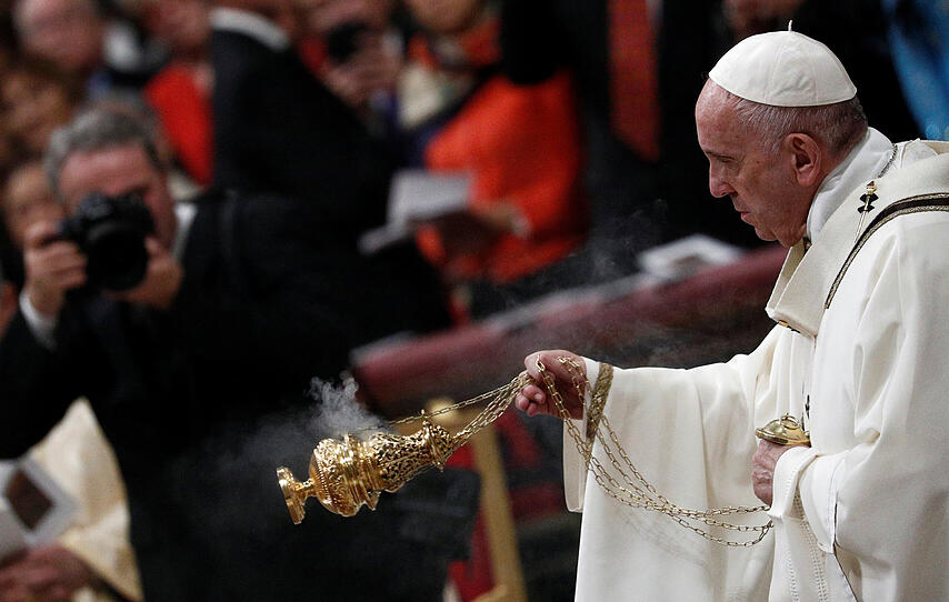 Papst feierte Christmette im Petersdom