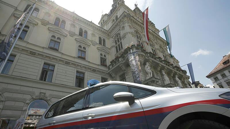 Graz Rathaus Brandanschläge