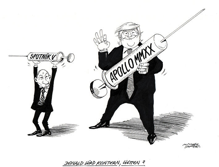 OÖN-Karikatur vom 13. August 2020